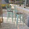 Flash Furniture Mint Green Metal Barstool with Back and Wood Seat, 30" High, PK4 4-ET-3534-30-MINT-WD-GG - alternate 1